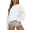 Sweatshirts For Women Oversized Crewneck Fleece Pullover Long Sleeve Tops Comfy Fall Winter Fashion Outfits