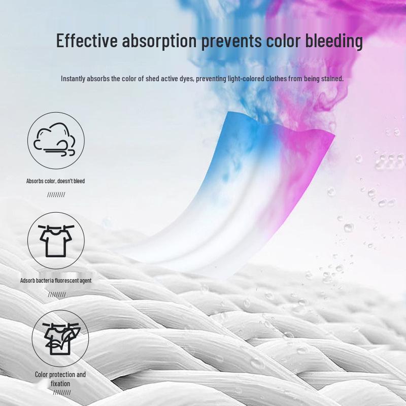 Color Absorbing Sheets: Prevents Clothes from Bleeding with No Dye Transfer