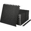 25 PCS 1/2 Inch Thick Gym Floor Mats, 24" X 24" EVA Foam & Rubber Top Interlocking Workout Floor Mats with 100 Sq.ft Coverage, Waterproof Exercise