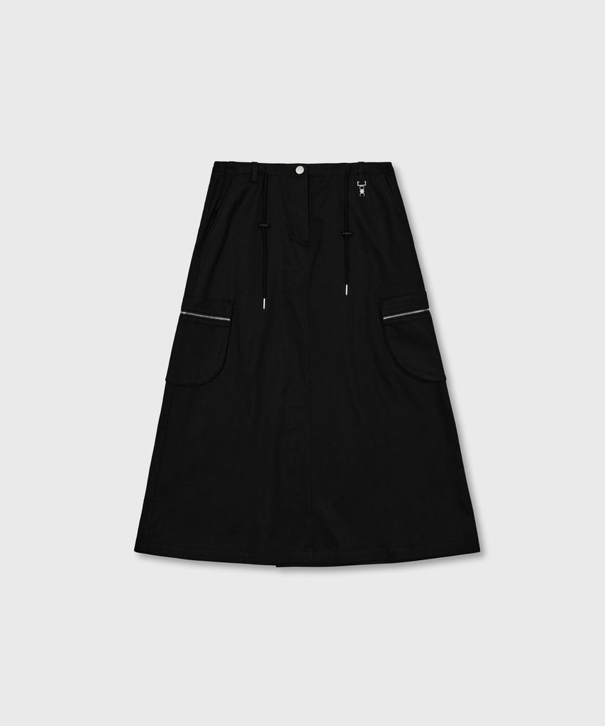 OIOI COLLECTION New Daily Cargo Skirt_Black