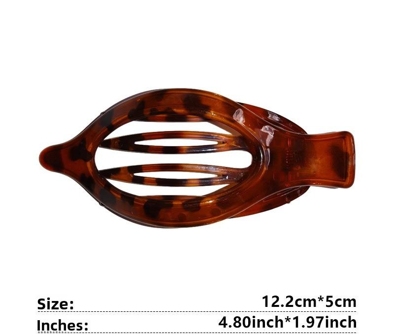 2pcs/3pcs New Large Hair Claw Clip Simple Bun Maker Duckbill Hair Clip for Ponytail Updo Leaf Shape Grab Hairclips for Women