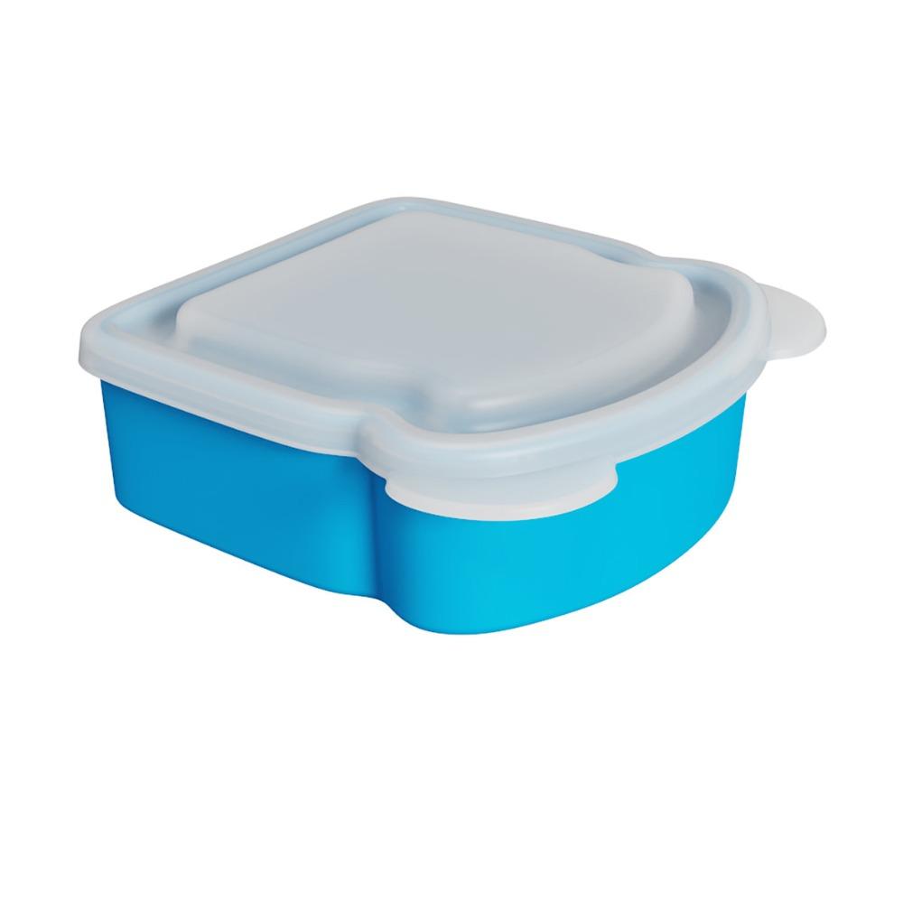 Airtight Silicone Sandwich Box With Lid Prep Keeper Dishwasher Safe Food Container Snacks