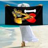 Ultra-Soft Beach Towel with Excavator Theme,Ideal for Pool - Camping, Diving - Perfect Travel Essential, Vibrant Beach Towel.