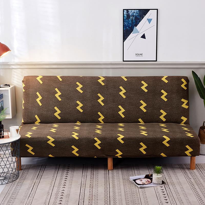 Full Coverage Elastic Sofa Bed Cover, Armless Sofa Cover, Cross-border Sofa Bed Dust Cover
