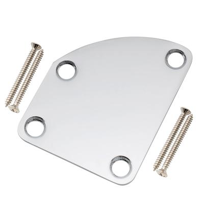 Musiclily Pro Guitar Neck for Electric Guitars and Basses Blade-Shaped Plate, Steel, Chrome,