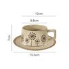 Japanese Retro Ceramic Mug Set Hand-painted Pattern Coffee Office Beverage Cup Milk Household Tea Cups Water