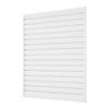 4 x 4 ft Lamellenwandpanelen PVC Wit Garage Lamellenwand met Modulair Ontwerp