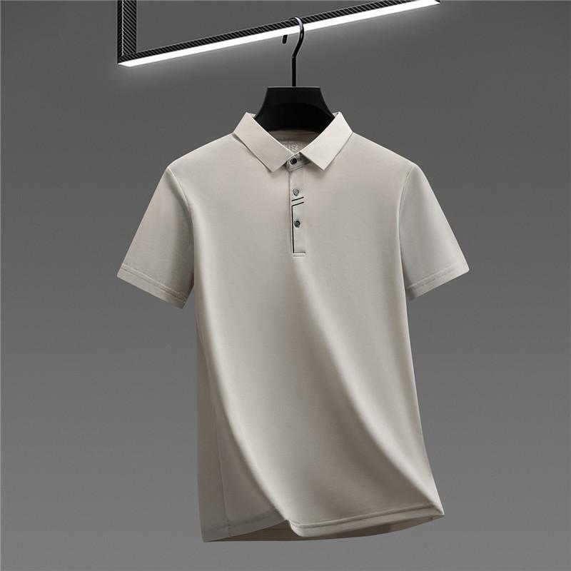 Summer Short Sleeve Lapel Collar Polo Shirt Business Casual Top Printed Fashion Versatile