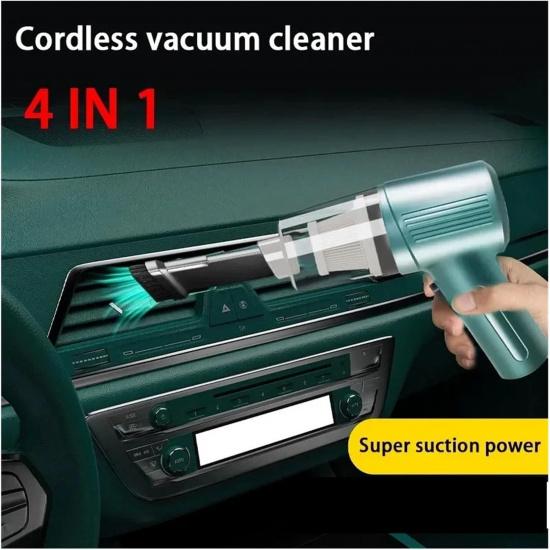 Car Vacuum Cleaner Wireless Multifunctional Handheld Portable Car Vacuum Cleaner High-Power Mini Suction and Blowing Integrated(Gray)