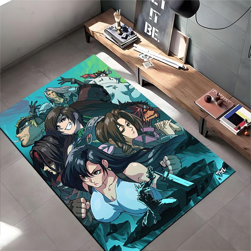 "Fantasy Heroes Anime Carpet" Suitable As a Non-slip Mat for the Living Room or Bedroom Sofa