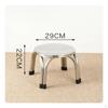 Stainless Metal Stool Compact Stackable Minimalist Furniture for Kitchen, Dining Room, Market