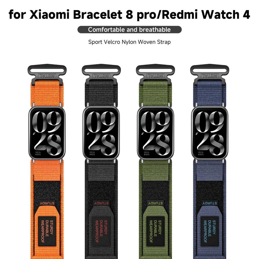 Nylon Loop Strap For Redmi Watch 5 4 Sport Bracelet Interchangeable Wristband For Xiaomi Mi Band 9/8 Pro Adjustable Watch Strap