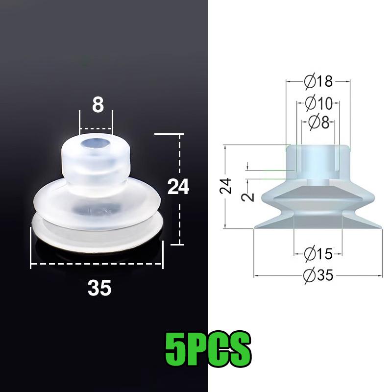 5Pcs Dp Large Vacuum Silicone Suction Cup Single Layer Robot Industrial Pneumatic Accessories Strong Suction Nozzle