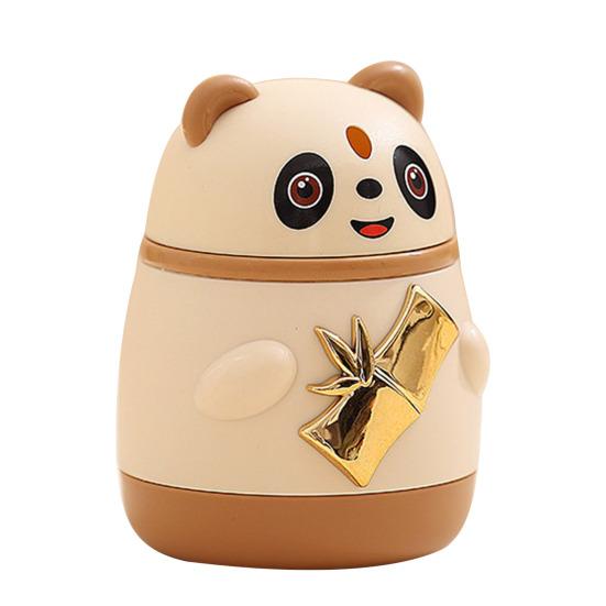Niedlicher Panda Zahnstocherhalter Automatischer Pop-Up Zahnstocherspender Cartoon Panda Form Zahnstocher Aufbewahrungsbox für Küchen Tischzubehör