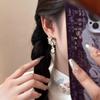 Fresia~ Flower Drip Glaze Earrings Women's New Niche Design Stud Earrings Temperament Sweet Earrings