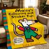 Cartoon M-Maisy Mouse-e Throw Thick Comfort Flannel Quilt, Multi-scene Use Indoor Outdoor Daily Nap