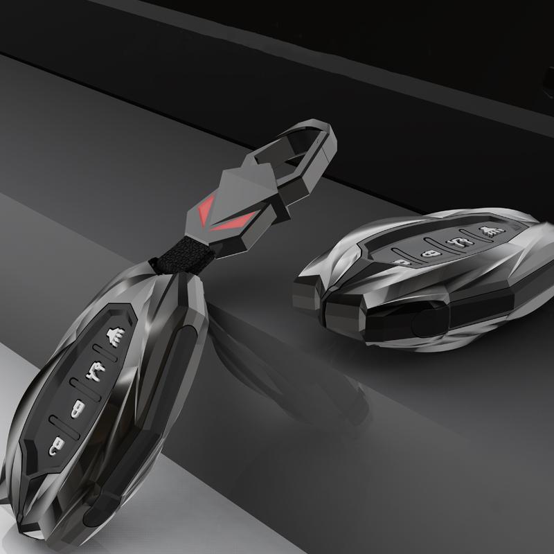 4 5 Tasten Zinklegierung Auto Schlüsselanhänger Hülle Remote Passend für Chevrolet - Chevy Malibu Camaro Cruze Traverse Sonic Volt Bolt Equinox
