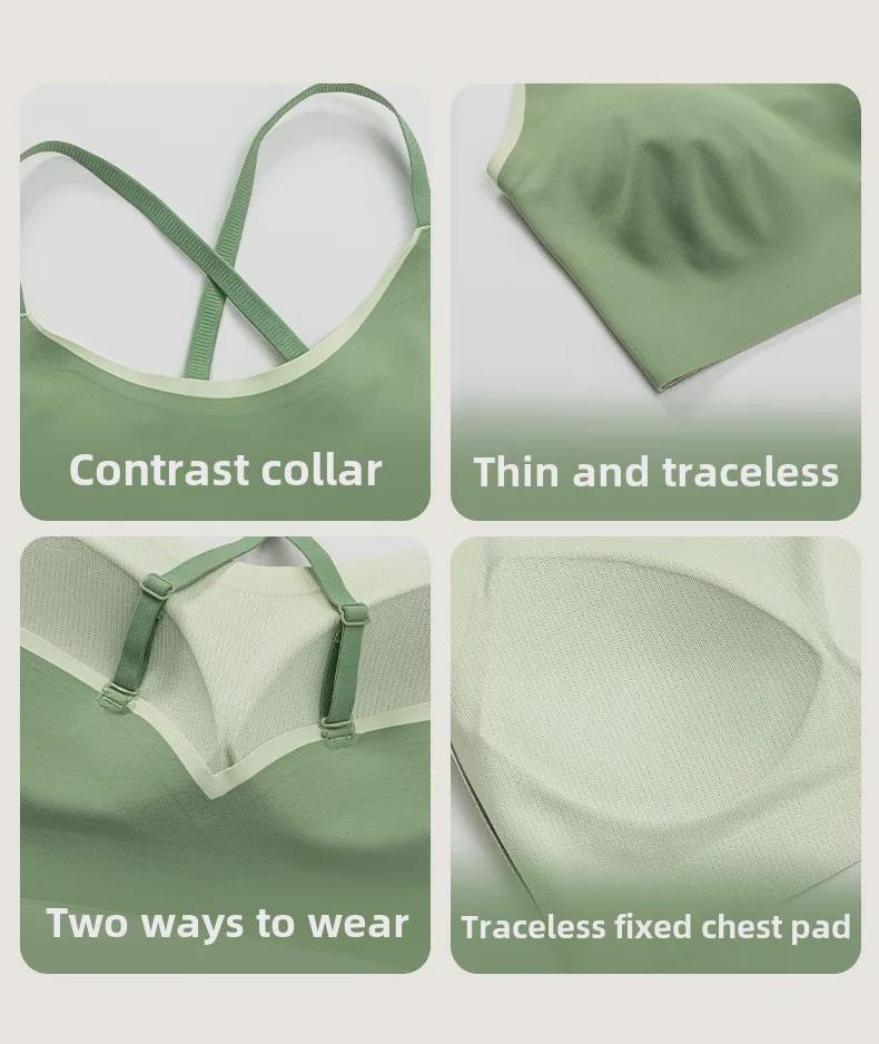 Damen Verstellbarer Sport-BH mit dünnen Trägern - Yoga, Laufen, Pilates Florales Design