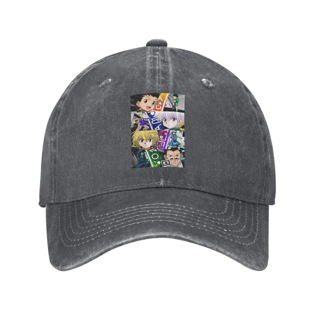 Anime HXH Hunter x Hunter Denim Cap Casual Baseball Caps Adjustable Hat Summer Unisex Baseball Hats