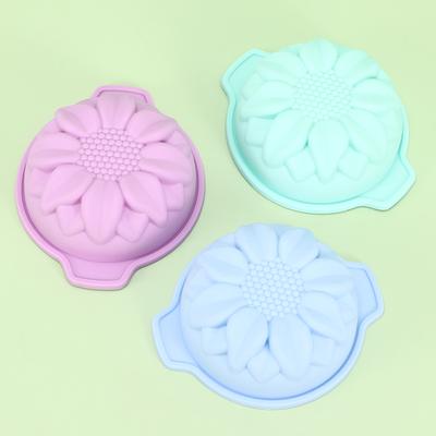 Baking Pan Cake Moulds Silicone Non-stick Sunflower Baking Pastry Tools Mousse Pudding Jelly Kitchen Accessories
