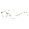 Light Sensitive Color Changing Nearsighted Glasses No Frame Stylish Trendy Men Anti Blue Light Protection