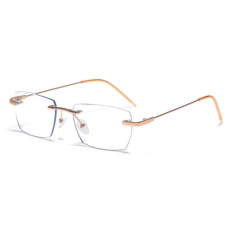 Light Sensitive Color Changing Nearsighted Glasses No Frame Stylish Trendy Men Anti Blue Light Protection