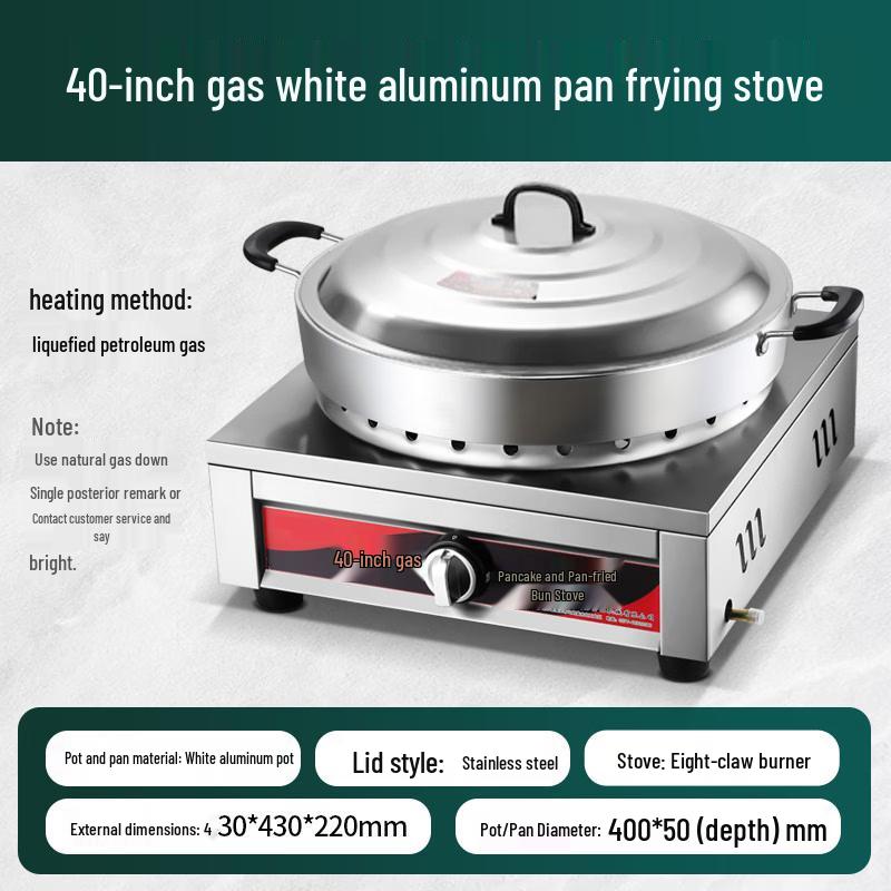 Commercial Gas Griddle for Potstickers and Pan-Fried Buns