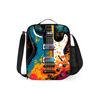 Borsa Pranzo a Tracolla con Motivo Chitarra Per Ragazzi/Ragazze Migliori Regali Piatta Cartoon 2D Borsa Porta Pranzo Bento Scolastica Per Bambini