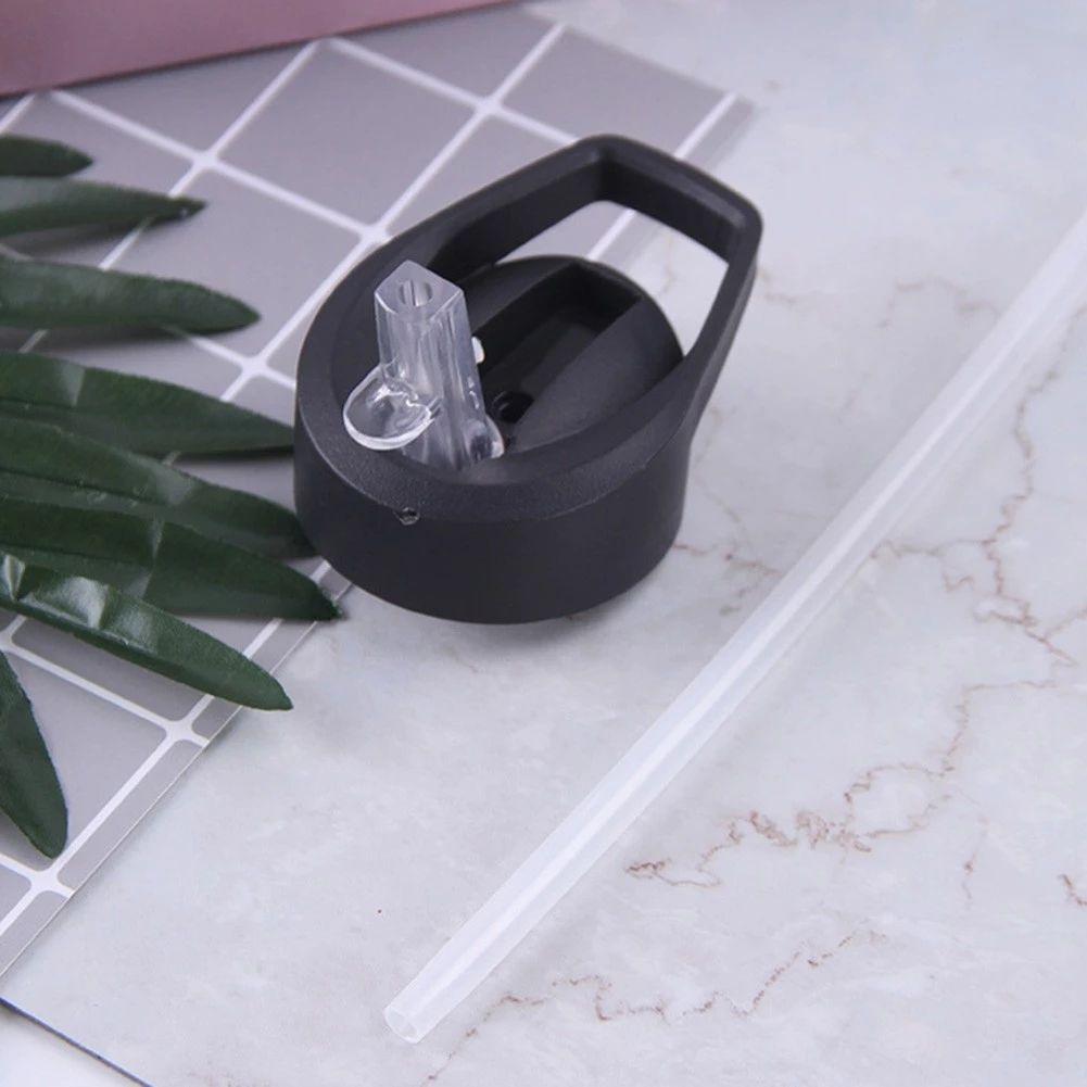 Průhledná bez BPA S brčkem na pití Skládací sportovní láhev na vodu Pítko Nepropustné Lahve Sportovní pohár