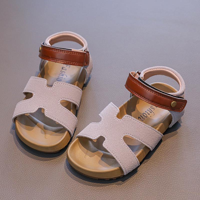 2026 New Summer Non-slip Princess Sandals for Girls - Stylish & Soft Sole Beach Sandals 25 серый