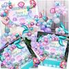 DecorVerve 137 Pieces Mermaid Balloon Garland Arch Kit Princess Birthday Party Decoration Indoor and Outdoor Balloon Decoration