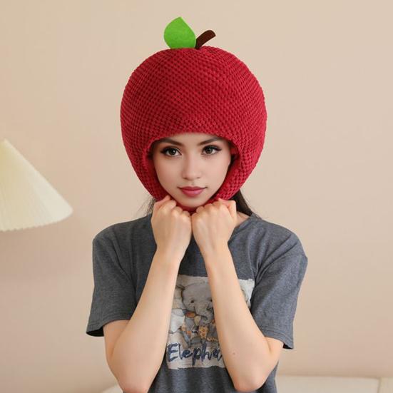 Lychee Headgear Filled Cotton Cartoon Hat Soft Breathable Photography Prop Hat for Kids Cute Performance Costume