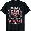 Volleyballshirt für Teenager Damen Mädchen, das Volleyball liebt T-Shirt(1)