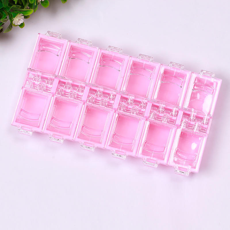12 Grid Plastic Nail Tool Jewelry Storage Box Rhinestone Organizer