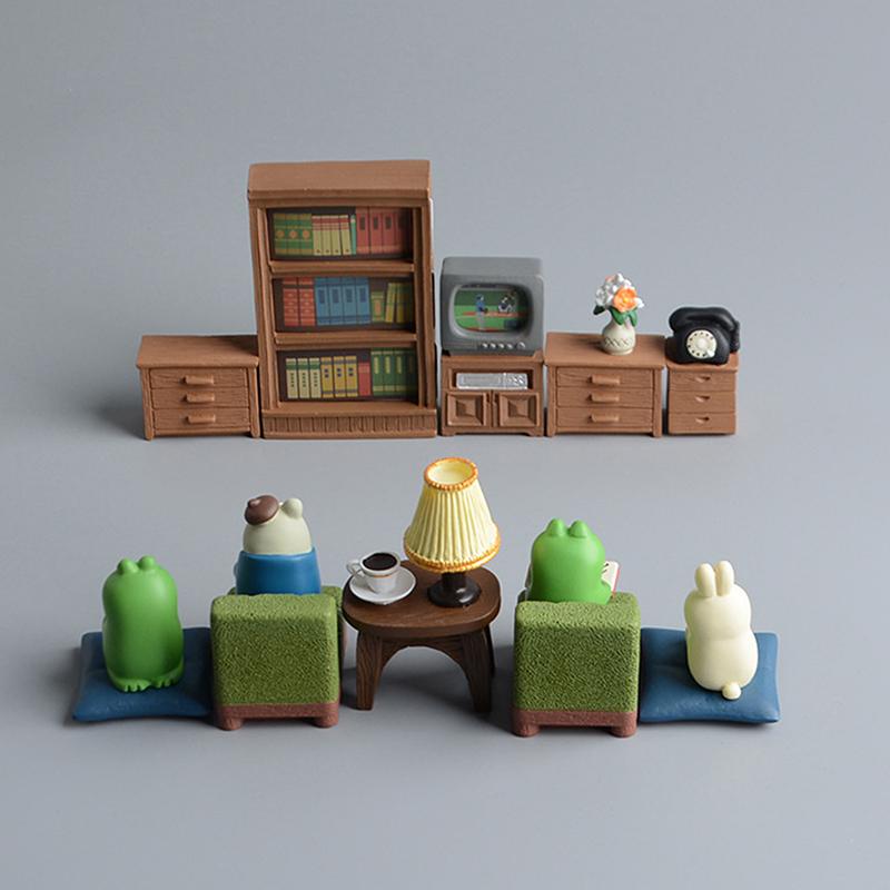 1 Piece Resin Home Decoration Dollhouse Furniture Miniature Toys Car Ornament Artificial Modern Art Model Mini Kid Toy