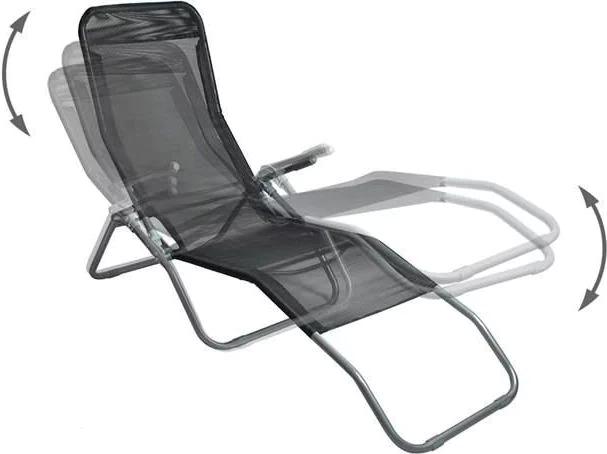 Basic Zero Gravity Deckchair Black