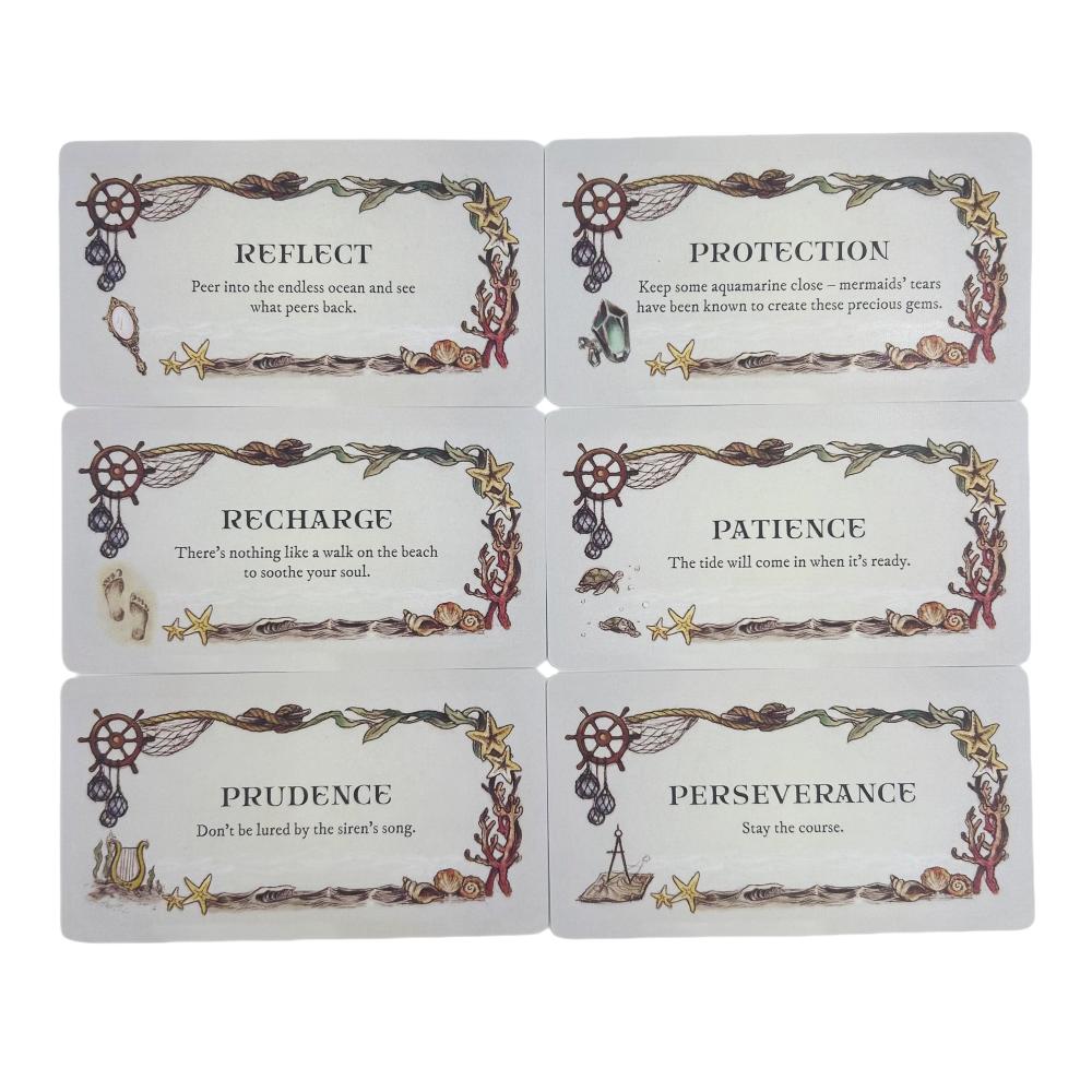 Sea Melodies Oracle Cards Messages From The Mermaids Divination Deck English Vision Edition Tarot Board Playing Game For Party