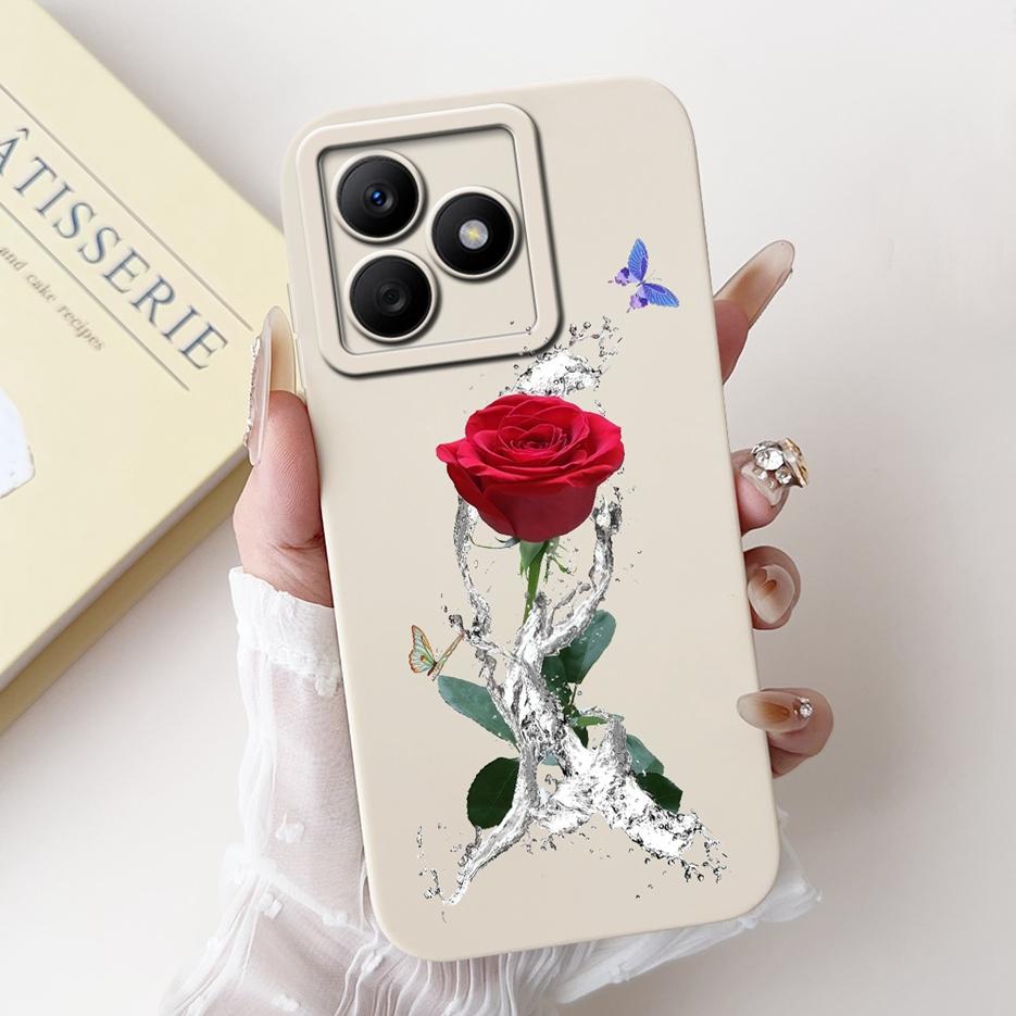 For Realme C61 Case RealmeC63 RMX3939 Luxury Candy Painted Cover Soft Silicone Case For Realme C63 C 61 Narzo N63 RealmeC61 Bags