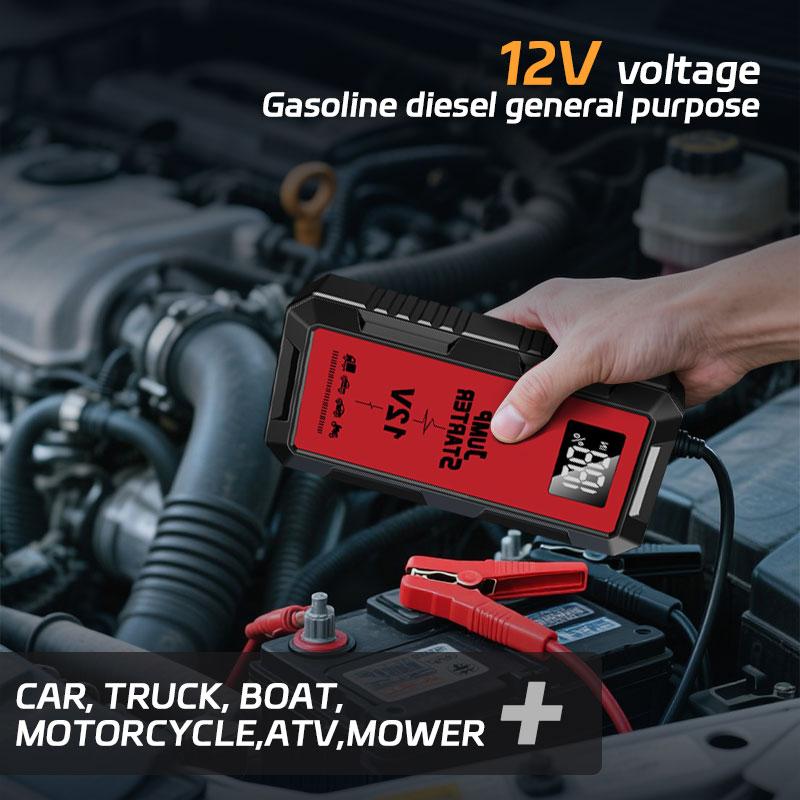 Super Car Emergency Jumper Portable 12V Battery Booster Starting Device Charger Station Jump Starter Power Bank