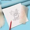 10pcs Ceramic Transfer Paper Set for Bisque Painting Tracing Copying Sketching Transparent Sheets