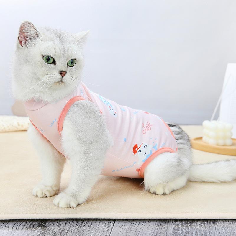 Cat Vest for Small Medium Dogs Kitten Weaning Sterilization Suit Puppy Anti-scratch Body Strap Clothes Pet Care Clothing