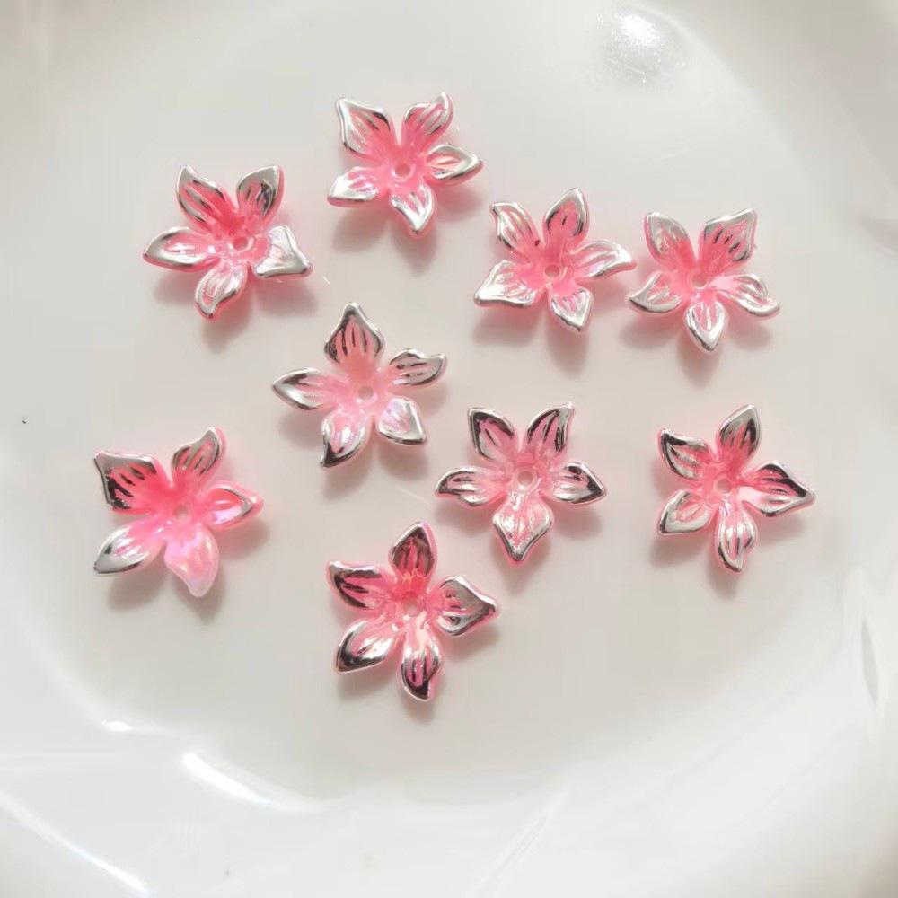 Two-Color Gold & Silver Lily Flower Plated Bell Flower Hairpin Tassel DIY Decoration Material