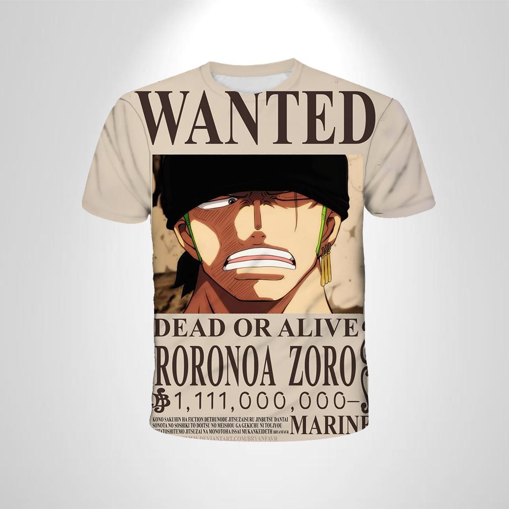 Anime One Piece Boy T-shirt Cosplay Luffy Cartoon Short-sleeved Men's Top Boy Loose Cool Gift Clothing Casual Adult T-shirt