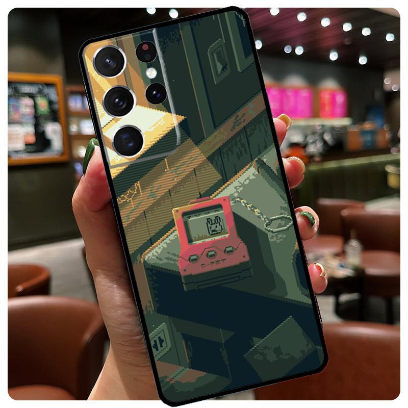

Pixel Art Aesthetic Phone Case For Samsung Galaxy S25 Ultra S20 S21 S22 S23 S24 Ultra S9 S10 Plus S25 FE Cover Galaxy S21 Plus