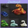 Stunning 3d Printed Snake Figurine With Articulated Joints And Lifelike Eyes For Unique Decor