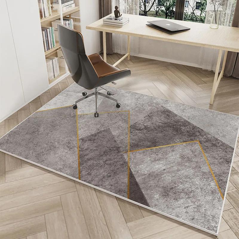Luxury-Style Geometric Living Room Carpet Anti-Slip And Easy-To-Clean Home Decor For Bedrooms And Study Areas Floor Mat
