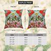 Merry Christmas Art Logo Pillow Case For Car Sofa Decorative Home Double-sided Print Plush Square Throw Pillow Cushion Cover