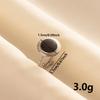 1/3pcs Creative Smooth Drip Oil Circle For Women Vintage Stainless Steel Adjustable Open Finger Nail Ring Couple Wed Accessories
