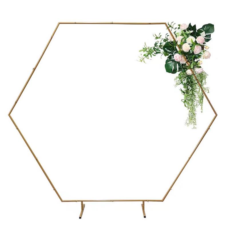 Rund bågställning i smidesjärn för bröllops- och festballonger