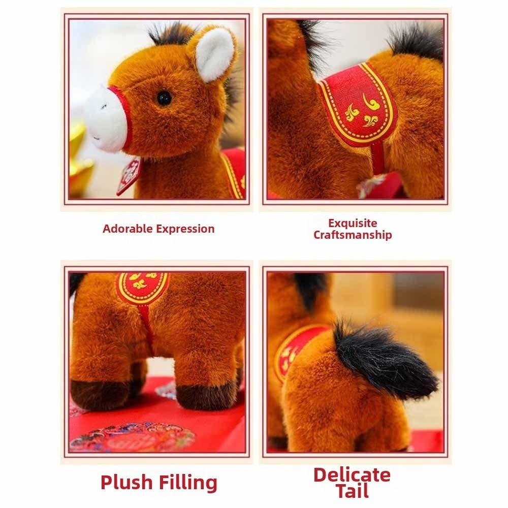 Stuffed Animal Horse Plush Doll 20cm Size Plush Stuffed Animal  Chinese Zodiac Year